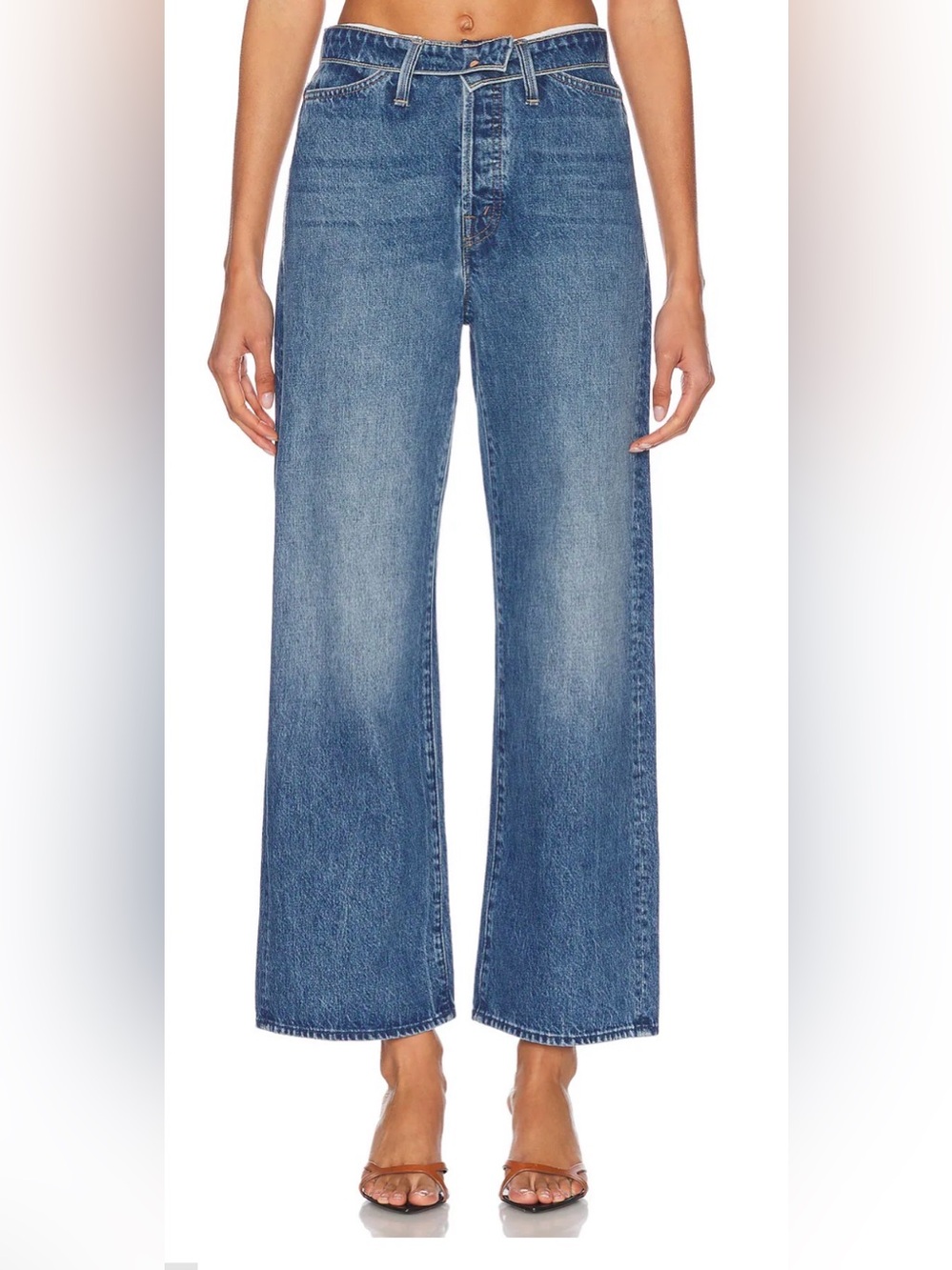 Mother Jeans Foldover Dodger Ankle Jeans size 23